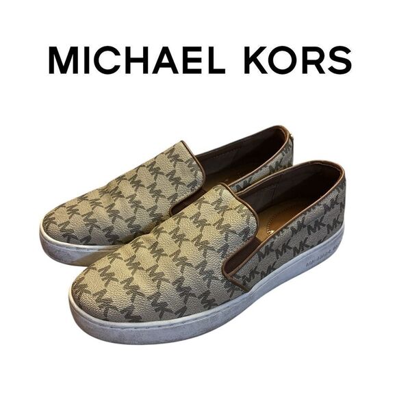 MK Michael Kors Keaton Signature Logo Slip On Sneakers 7 - Picture 1 of 11